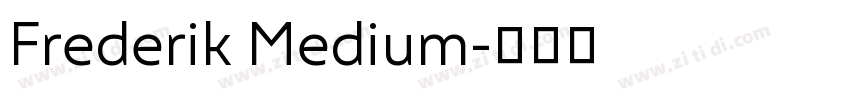 Frederik Medium字体转换